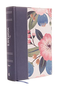 NIV, The Woman's Study Bible, Cloth over Board, Blue Floral, Full-Color, Red Letter 