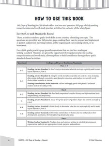180 Days™: Reading for Fifth Grade 