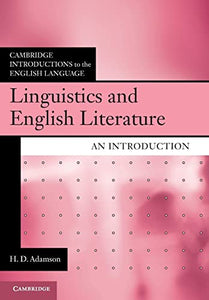 Linguistics and English Literature 