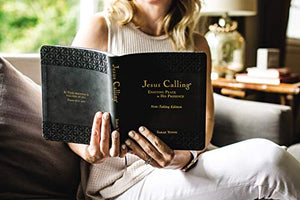 Jesus Calling Note-Taking Edition, Leathersoft, Black, with Full Scriptures 
