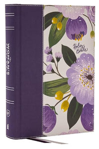 KJV, The Woman's Study Bible, Purple Floral Cloth over Board, Red Letter, Full-Color Edition, Comfort Print (Thumb Indexed) 