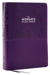 KJV, The Woman's Study Bible, Purple Leathersoft, Red Letter, Full-Color Edition, Comfort Print (Thumb Indexed) 