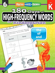 180 Days™: High-Frequency Words for Kindergarten 