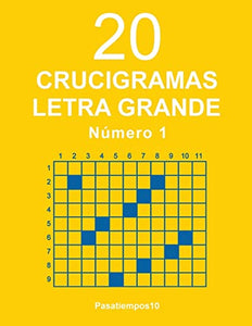 20 Crucigramas Letra Grande - N. 1 