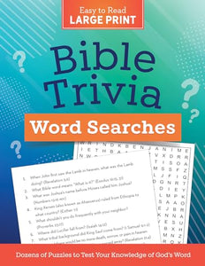 Bible Trivia Word Searches Large Print 