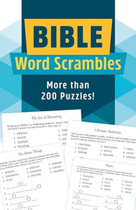 Bible Word Scrambles 