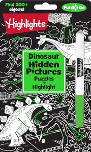 Dinosaur Hidden Pictures Puzzles to Highlight 