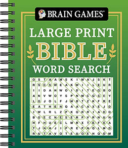 Brain Games - Large Print Bible Word Search (Green) 