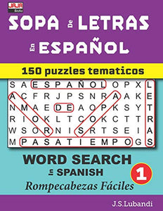 SOPA de LETRAS en ESPANOL (WORD SEARCH in SPANISH) 