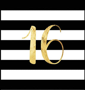 Happy 16th Birthday Guest Book (Hardcover) 