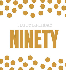 Happy 90th Birthday Guest Book (Hardcover) 