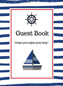 Nautical Guest Book Hardcover 