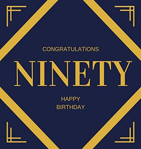 Happy 90th Birthday Guest Book (Hardcover) 
