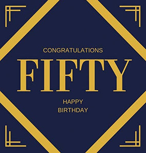 Happy 50th Birthday Guest Book (Hardcover) 
