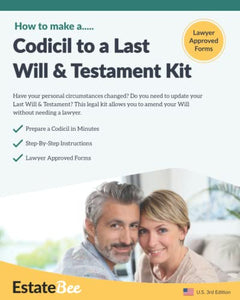 Codicil to a Last Will & Testament Kit 