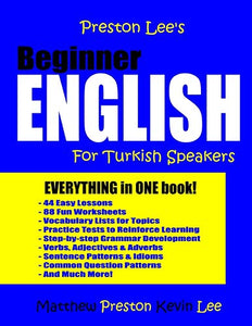 Preston Lee's Beginner English for Turkish Speakers 