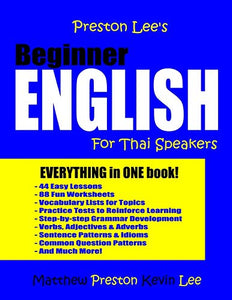 Preston Lee's Beginner English for Thai Speakers 