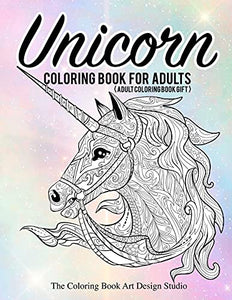 Unicorn Coloring Book for Adults (Adult Coloring Book Gift) 