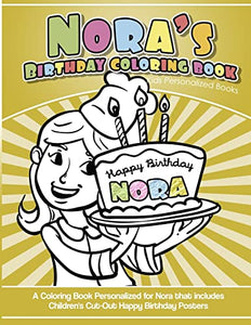 Nora's Birthday Coloring Book Kids Personalized Books 