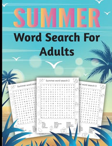 Summer Word Search Large Print 