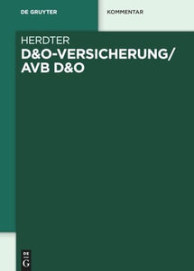 D&o-Versicherung/Avb D&o 