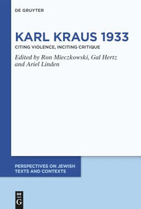 Karl Kraus 1933 