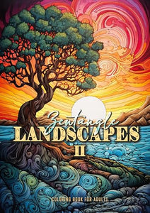Zentangle Landscapes Coloring Book for Adults 2 