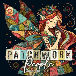 Patchwork People Coloring Book for Adults 