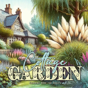 Cottage Garden Coloring Book for Adults 