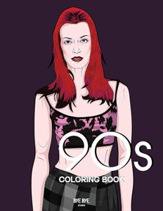 90s FASHION COLORING BOOK 