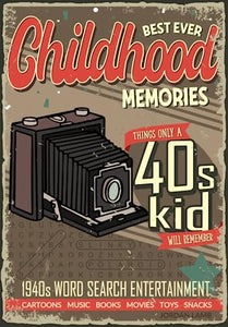 Best Ever Childhood Memories 1940s Word Search Entertainment 