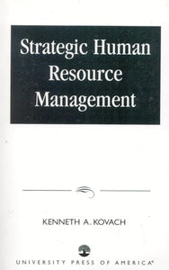 Strategic Human Resource Management 