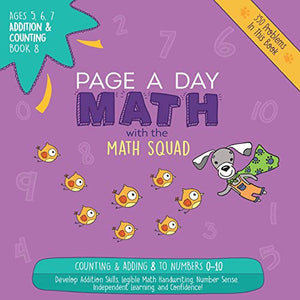 Page A Day Math Addition & Counting Book 8 