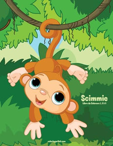 Scimmie Libro da Colorare 1, 2 & 3 