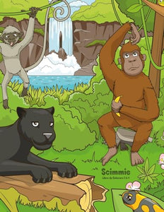 Scimmie Libro da Colorare 3 & 4 