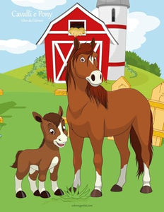 Cavalli e Pony Libro da Colorare 1 