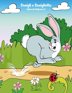 Conigli e Conigliette Libro da Colorare 2 