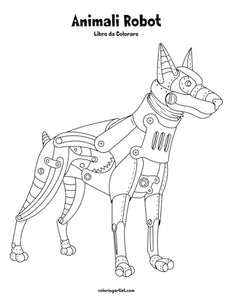 Animali Robot Libro da Colorare 1 