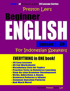 Preston Lee's Beginner English Lesson 1 - 20 For Indonesian Speakers 