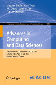 Advances in Computing and Data Sciences 