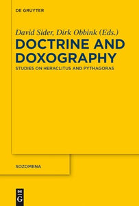 Doctrine and Doxography 