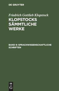 Sprachwissenschaftliche Schriften 