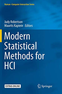 Modern Statistical Methods for HCI 