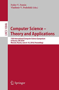 Computer Science - Theory and Applications 