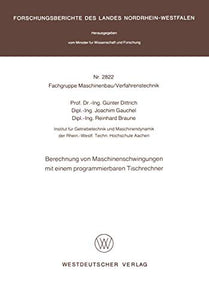 Berechnung von Maschinenschwingungen mit einem programmierbaren Tischrechner 