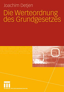 Die Werteordnung des Grundgesetzes 
