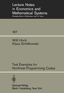 Test Examples for Nonlinear Programming Codes 
