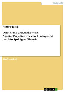 Darstellung und Analyse von Agentur-Projekten vor dem Hintergrund der Principal-Agent-Theorie 