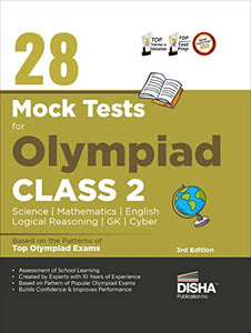 28 Mock Test Series for Olympiads Class 2 Science, Mathematics, English, Logical Reasoning, Gk & Cyber 